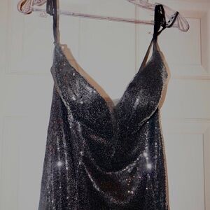 Black Sequin Dress